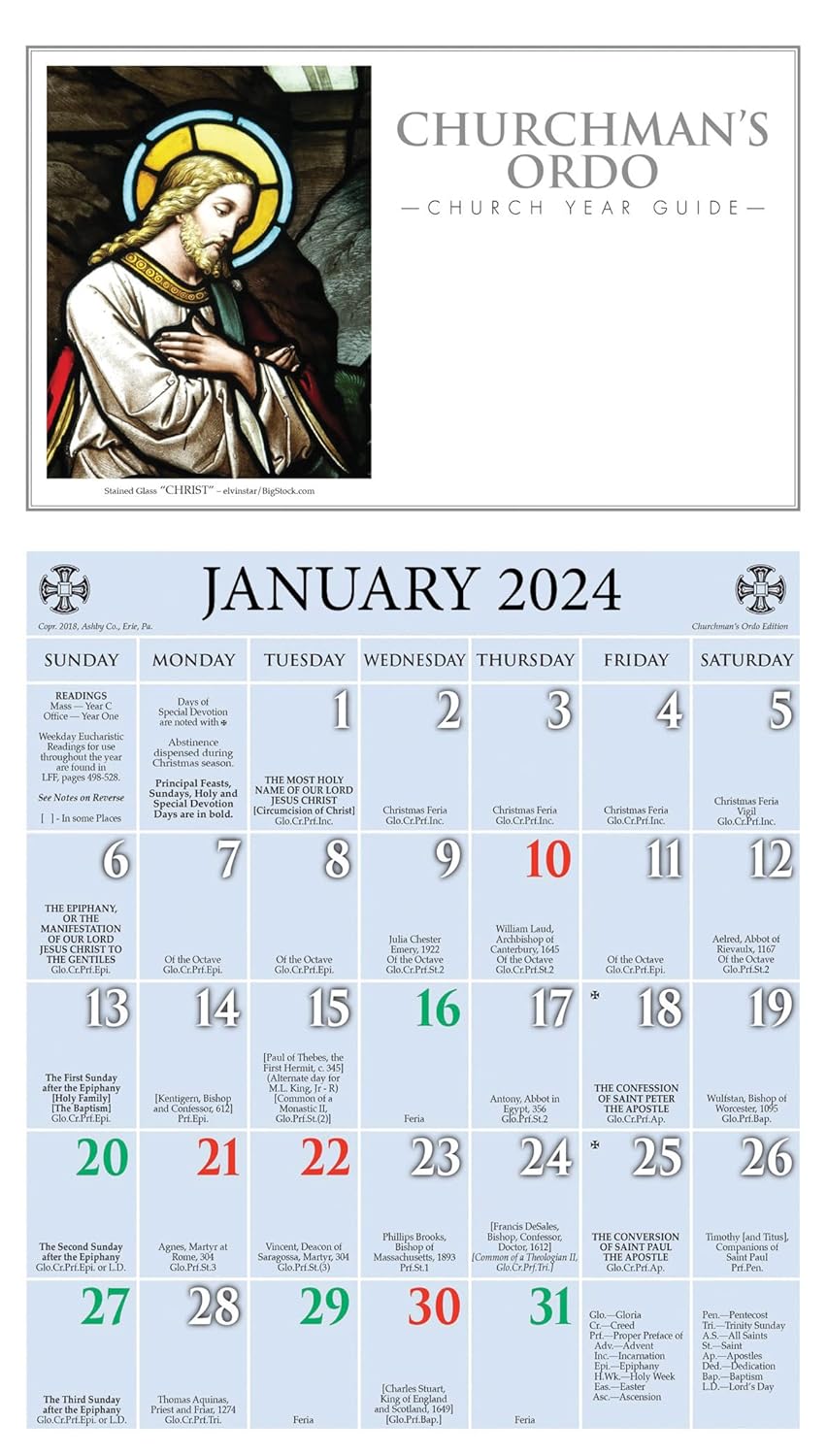 Churchman's Ordo Kalendar